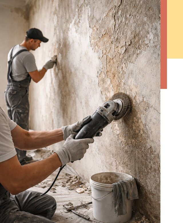 Снятие и удаление краски со стен в Вятских Полянах от 2132 руб. — ОТДЕЛОЧНИК-Втс