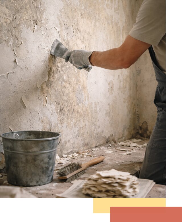 Удаление старой краски со стен в Вятских Полянах качественно и быстро