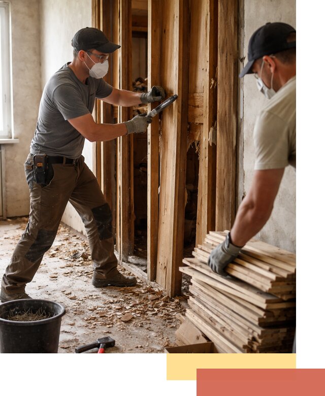 Демонтаж деревянных перегородок в Вятских Полянах быстро и аккуратно