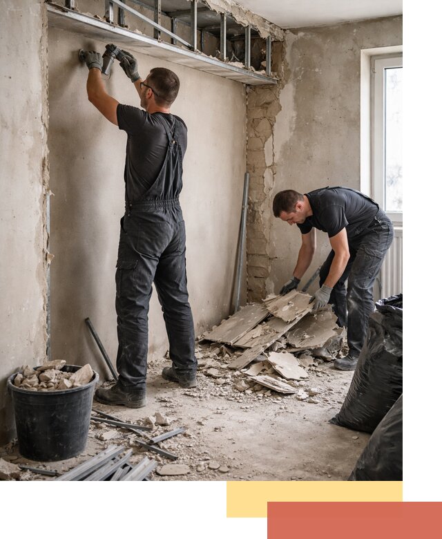 Демонтаж короба из гипсокартона в Вятских Полянах быстро и аккуратно