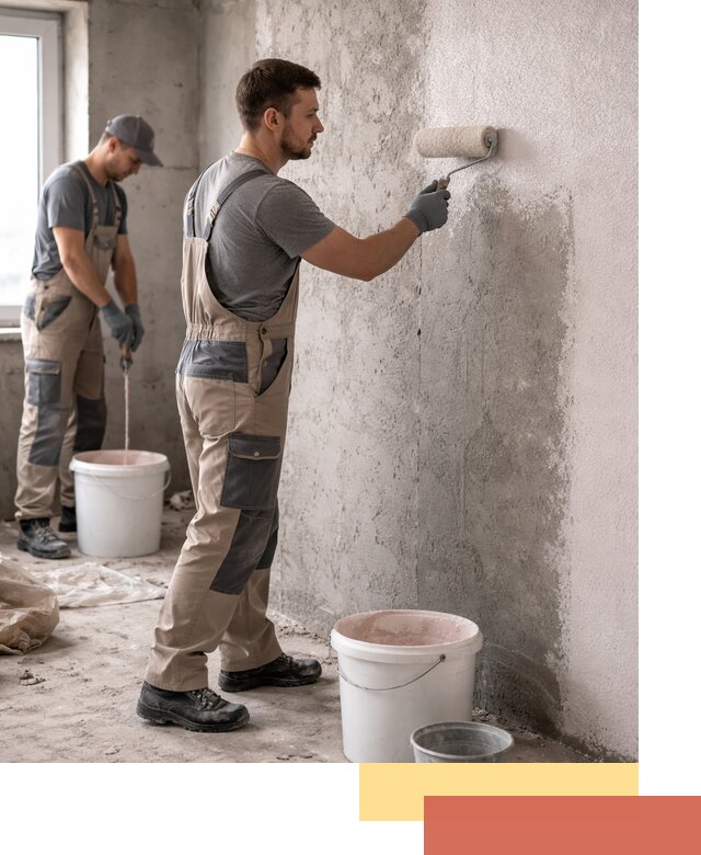 Нанесение бетоноконтакта на стены в Вятских Полянах для последующей отделки