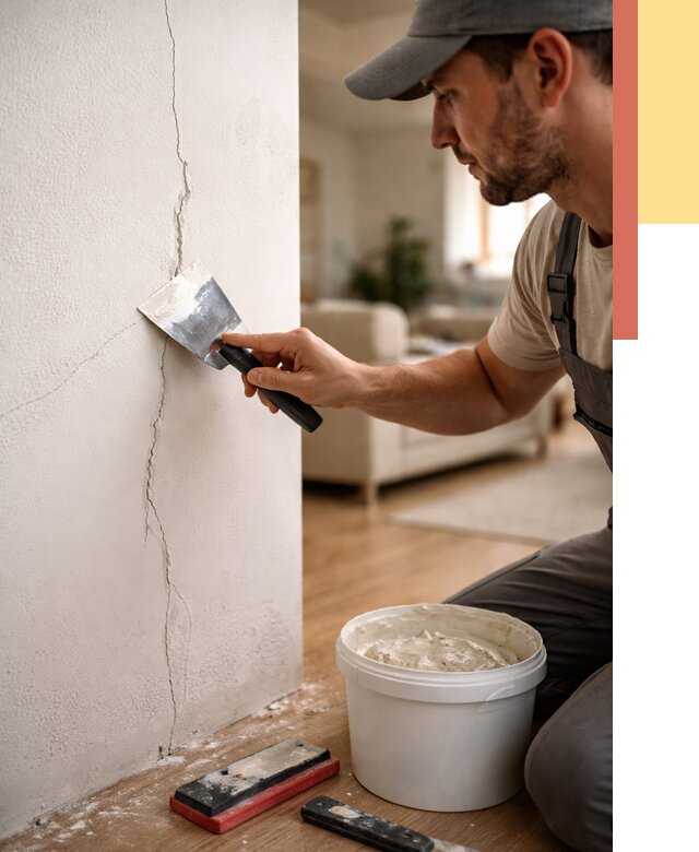 Заделка трещин и сколов в Вятских Полянах от 2487 руб. — быстро и недорого | ОТДЕЛОЧНИК-Втс