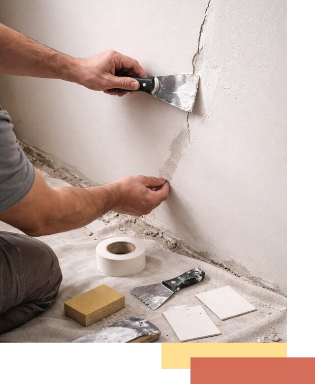 Заделка трещин и сколов в стенах и потолках в Вятских Полянах