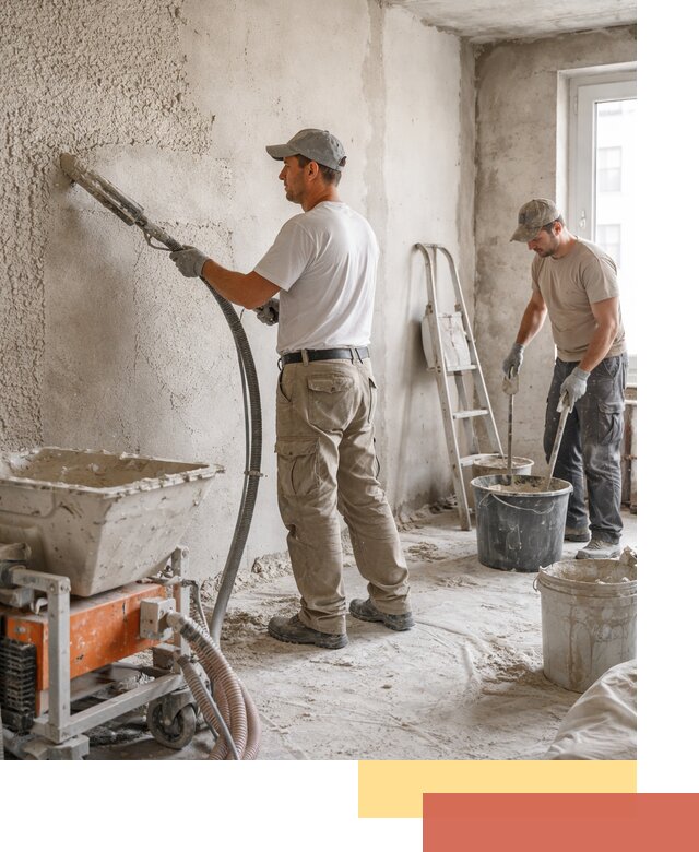 Машинная штукатурка стен в Вятских Полянах — быстро и качественно