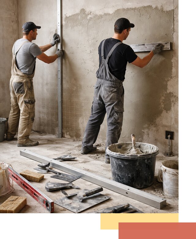 Профессиональная штукатурка стен под плитку в Вятских Полянах