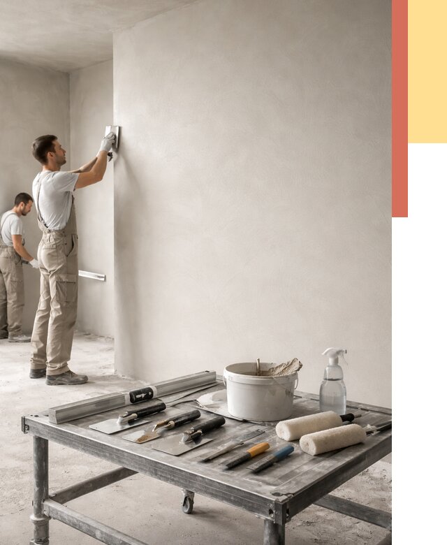 Штукатурка стен под покраску в Вятских Полянах от 4568 руб./м² — качественно и недорого | ОТДЕЛОЧНИК-Втс