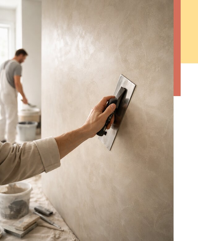 Венецианская штукатурка в Вятских Полянах от 3553 руб/м² — нанесение стен под ключ | ОТДЕЛОЧНИК-Втс