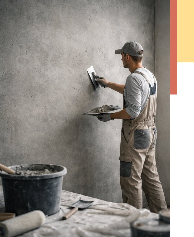 Декоративная штукатурка под бетон в Вятских Полянах от 2538 руб./м² — нанесение под ключ | ОТДЕЛОЧНИК-Втс