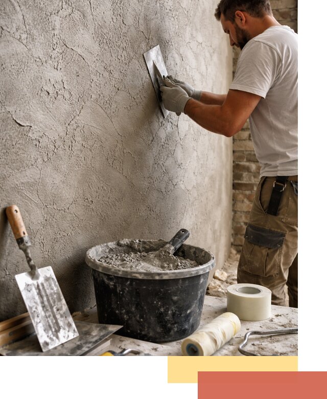 Декоративная штукатурка лофт в Вятских Полянах — отделка стен и потолков