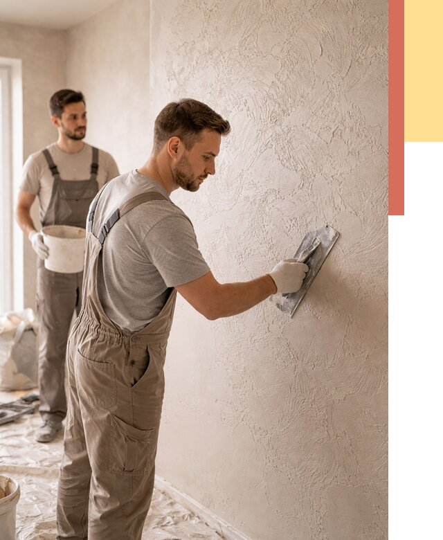 Фактурная штукатурка стен в Вятских Полянах от 4263 руб./м² — заказать под ключ | ОТДЕЛОЧНИК-Втс