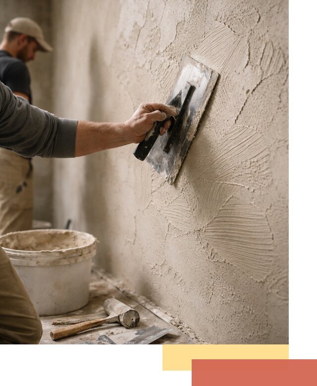 Фактурная штукатурка стен в Вятских Полянах — монтаж, отделка, реставрация