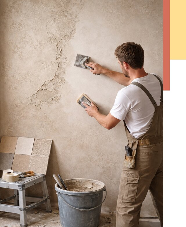 Ремонт декоративной штукатурки в Вятских Полянах от 4568 руб. под ключ | ОТДЕЛОЧНИК-Втс