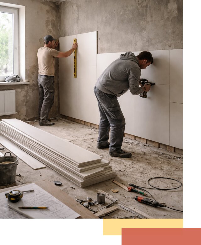 Монтаж ПВХ панелей на стены в Вятских Полянах качественно и быстро