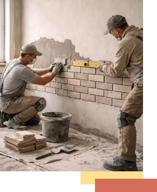 Монтаж декоративного кирпича профессионально в Вятских Полянах