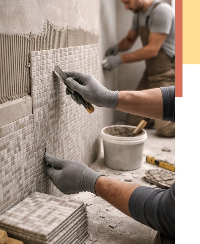 Облицовка стен мозаикой в Вятских Полянах от 3248 руб/м2 — укладка мозаики на стены | ОТДЕЛОЧНИК-Втс