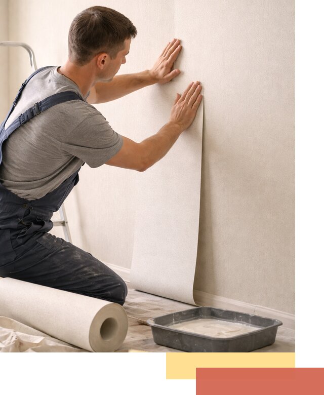 Поклейка флизелиновых обоев в Вятских Полянах качественно и быстро