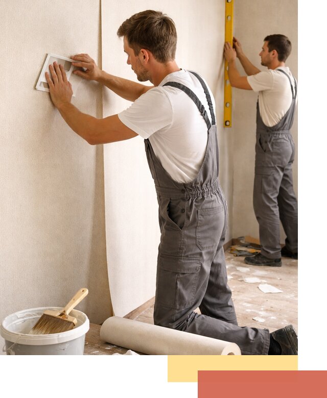 Поклейка бумажных обоев в Вятских Полянах качественно и недорого