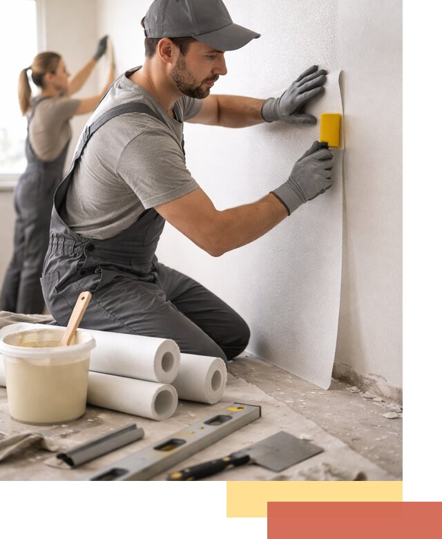 Поклейка стеклообоев профессионально в Вятских Полянах