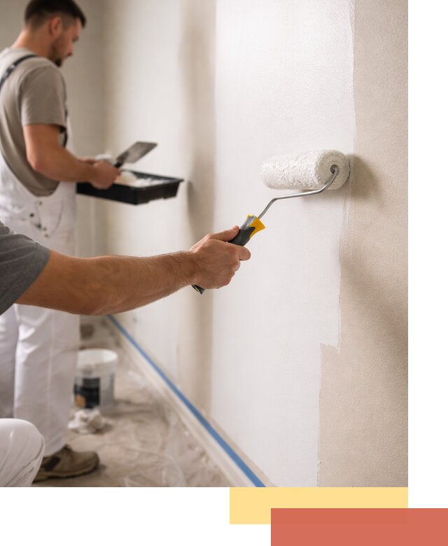 Покраска стен акриловой краской профессионально в Вятских Полянах