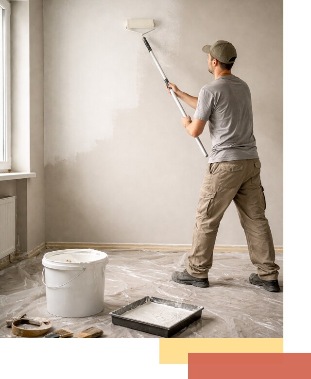 Покраска стен латексной краской в Вятских Полянах качественно и быстро