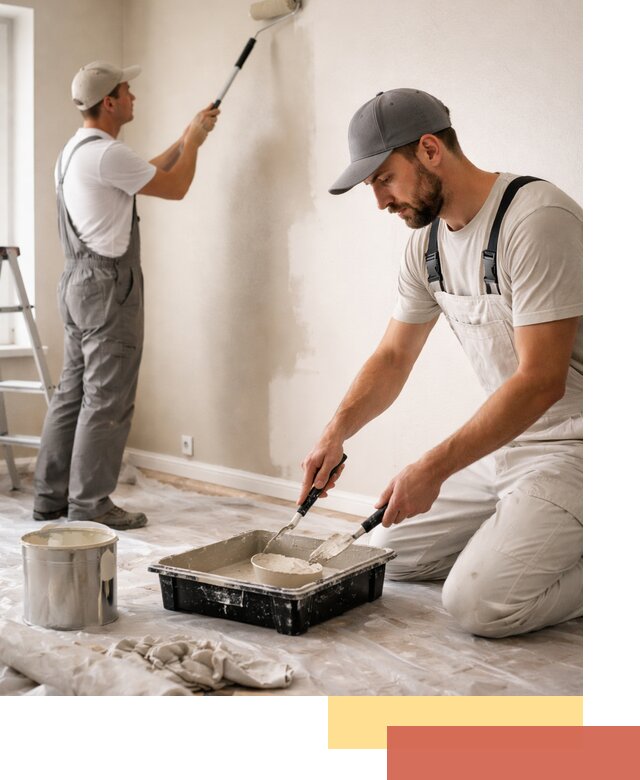 Покраска стен в квартире в Вятских Полянах — профессионально и аккуратно