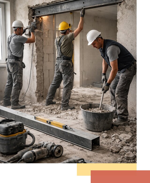 Создание проемов в стенах и несущих конструкциях в Вятских Полянах