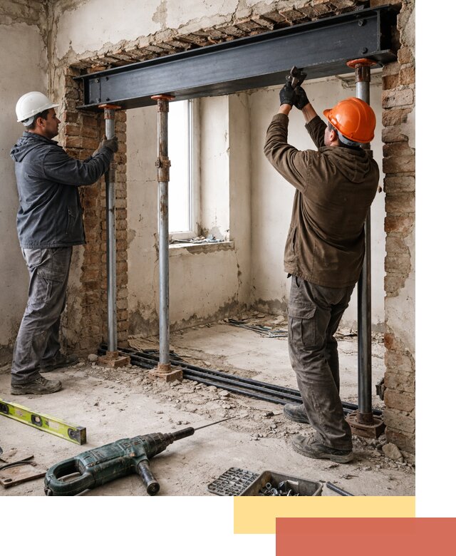 Усиление проема в стене в Вятских Полянах для расширения и безопасности