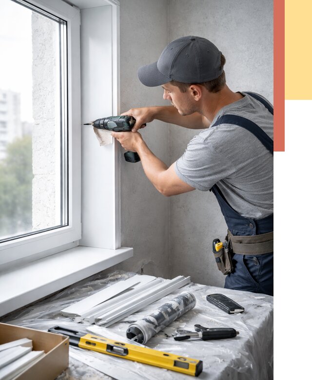 Установка пластиковых откосов в Вятских Полянах от 2284 руб. | ОТДЕЛОЧНИК-Втс монтаж, быстро и недорого