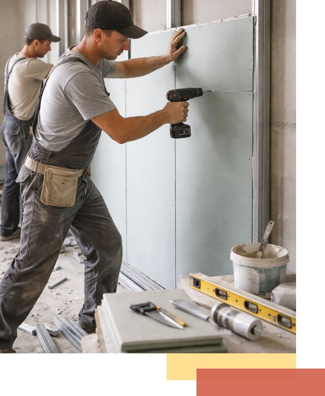 Кладка влагостойких перегородок ПГП в Вятских Полянах