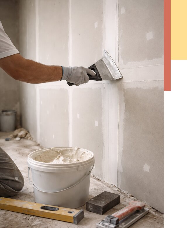 Шпаклевка перегородок из гипсокартона в Вятских Полянах от 2538 руб. — услуги ОТДЕЛОЧНИК-Втс