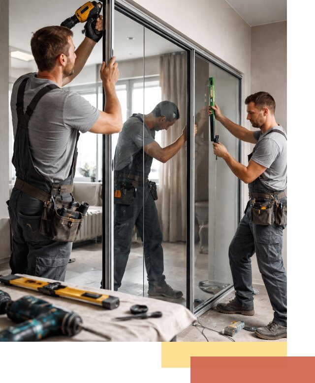 Каркасные стеклянные перегородки под ключ в Вятских Полянах