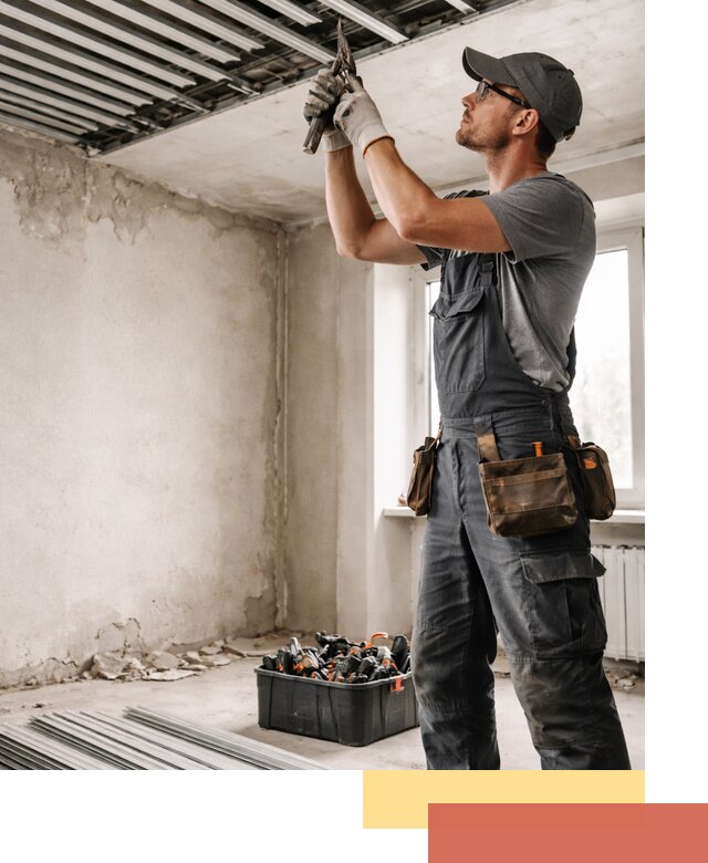 Демонтаж реечного потолка в Вятских Полянах быстро и аккуратно