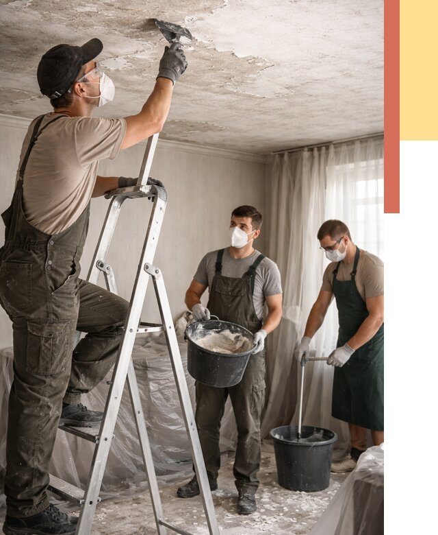 Удаление побелки с потолка в Вятских Полянах от 2538 руб. быстро и недорого | ОТДЕЛОЧНИК-Втс