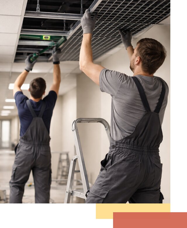 Монтаж потолка Грильято в Вятских Полянах: установка под ключ качественно