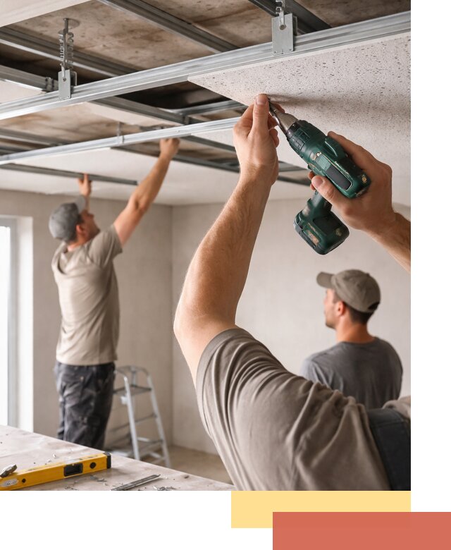 Монтаж акустического потолка в Вятских Полянах под ключ