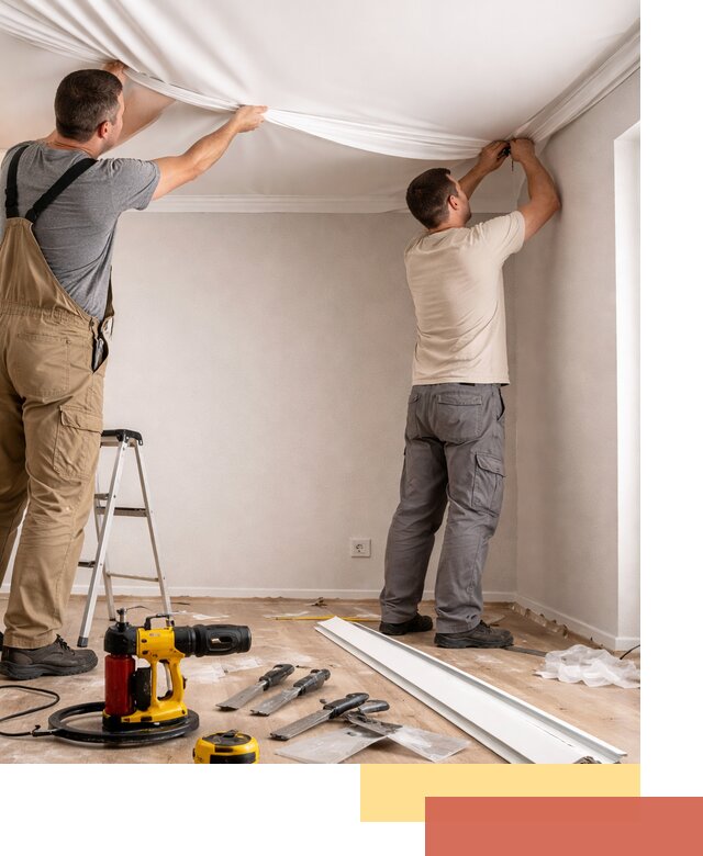 Монтаж ПВХ натяжного потолка в Вятских Полянах качественно и быстро