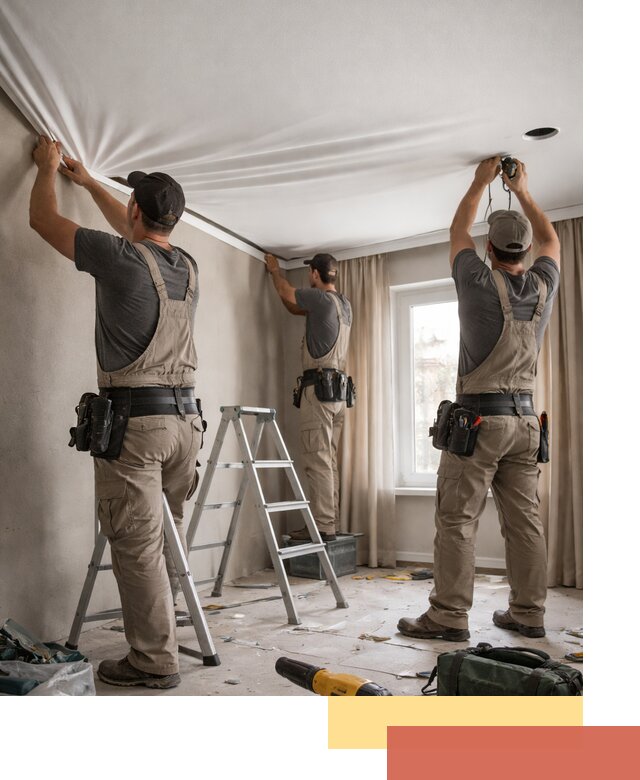 Монтаж матового натяжного потолка в Вятских Полянах качественно и быстро