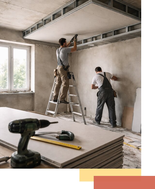 Двухуровневый потолок из гипсокартона в Вятских Полянах