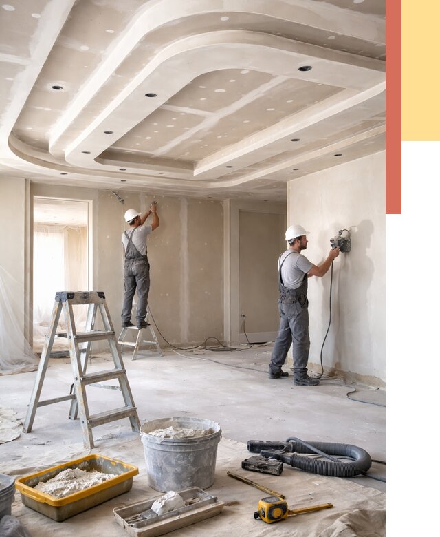 Многоуровневый потолок из гипсокартона в Вятских Полянах от 761 руб. под ключ | ОТДЕЛОЧНИК-Втс