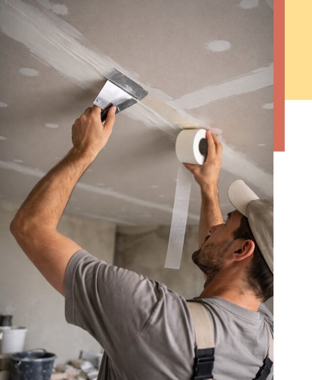 Обработка швов потолка ГКЛ в Вятских Полянах от 7613 руб. под ключ | ОТДЕЛОЧНИК-Втс