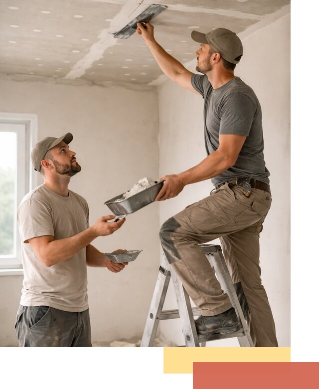 Шпаклевка потолка из гипсокартона в Вятских Полянах качественно и быстро