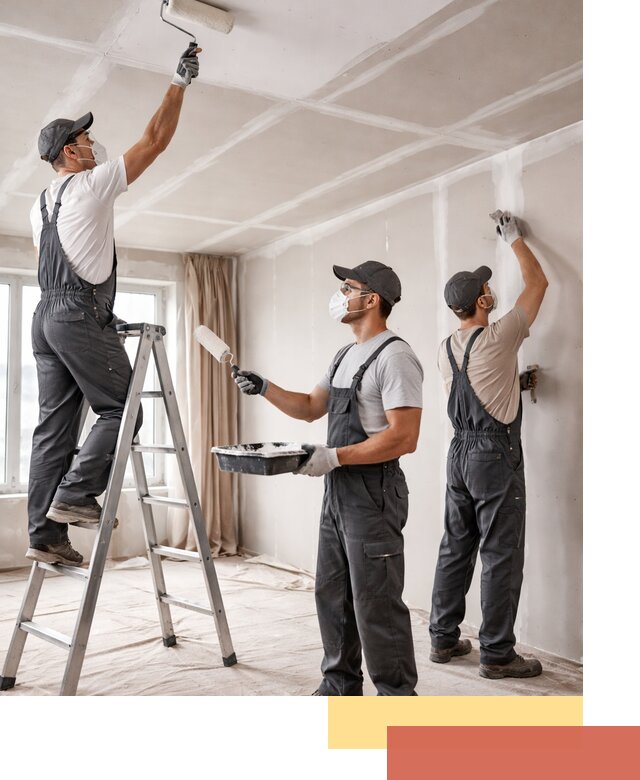 Покраска потолка из гипсокартона в Вятских Полянах качественно и недорого