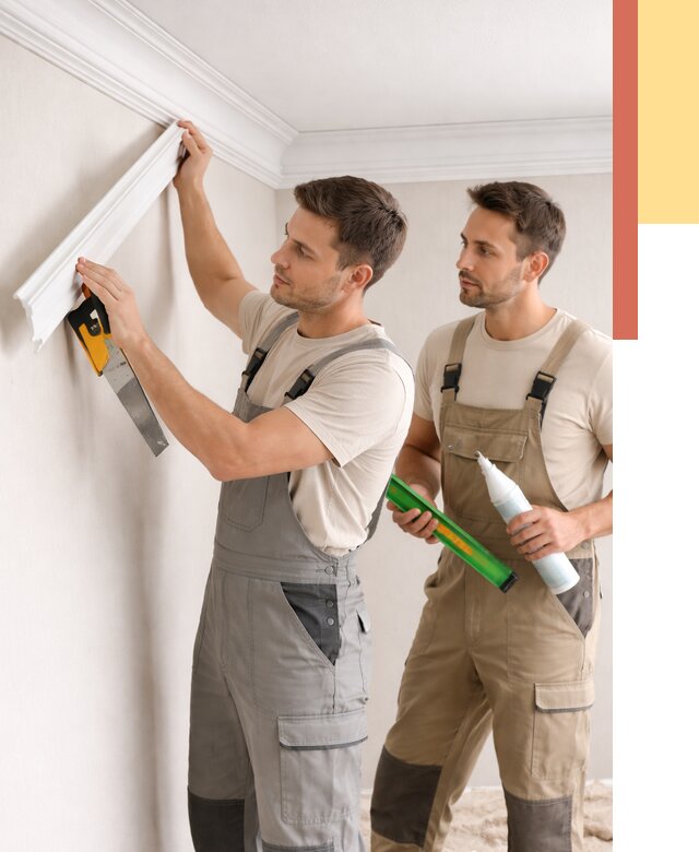 Монтаж потолочного плинтуса в Вятских Полянах от 2335 руб. — быстро и недорого | ОТДЕЛОЧНИК-Втс