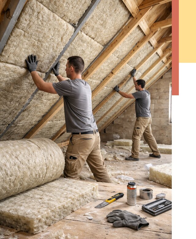 Утепление потолка минватой в Вятских Полянах от 1472 руб. — быстро и недорого | ОТДЕЛОЧНИК-Втс