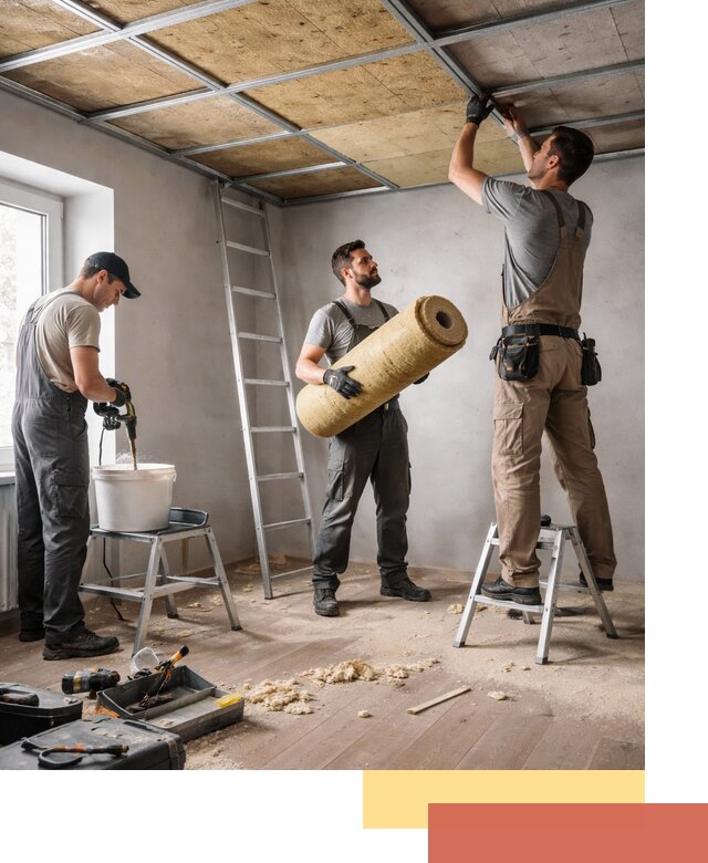 Шумоизоляция потолка в Вятских Полянах: профессиональный монтаж и отделка