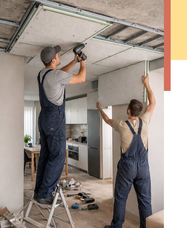 Шумоизоляция потолка панелями зипс в Вятских Полянах от 1878 руб. под ключ | ОТДЕЛОЧНИК-Втс