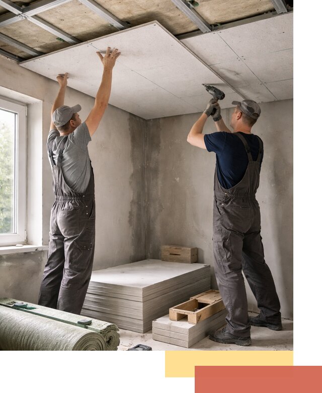 Шумоизоляция потолка панелями ЗИПС в Вятских Полянах